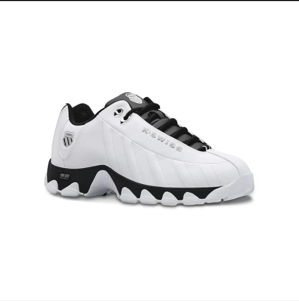K-Swiss Men's ST329 CMF Leather Tennis Sneaker White/Black